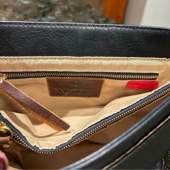 Osgoode Marley Two Toned Leather Flap Crossbody Bag - Picture 3 of 7